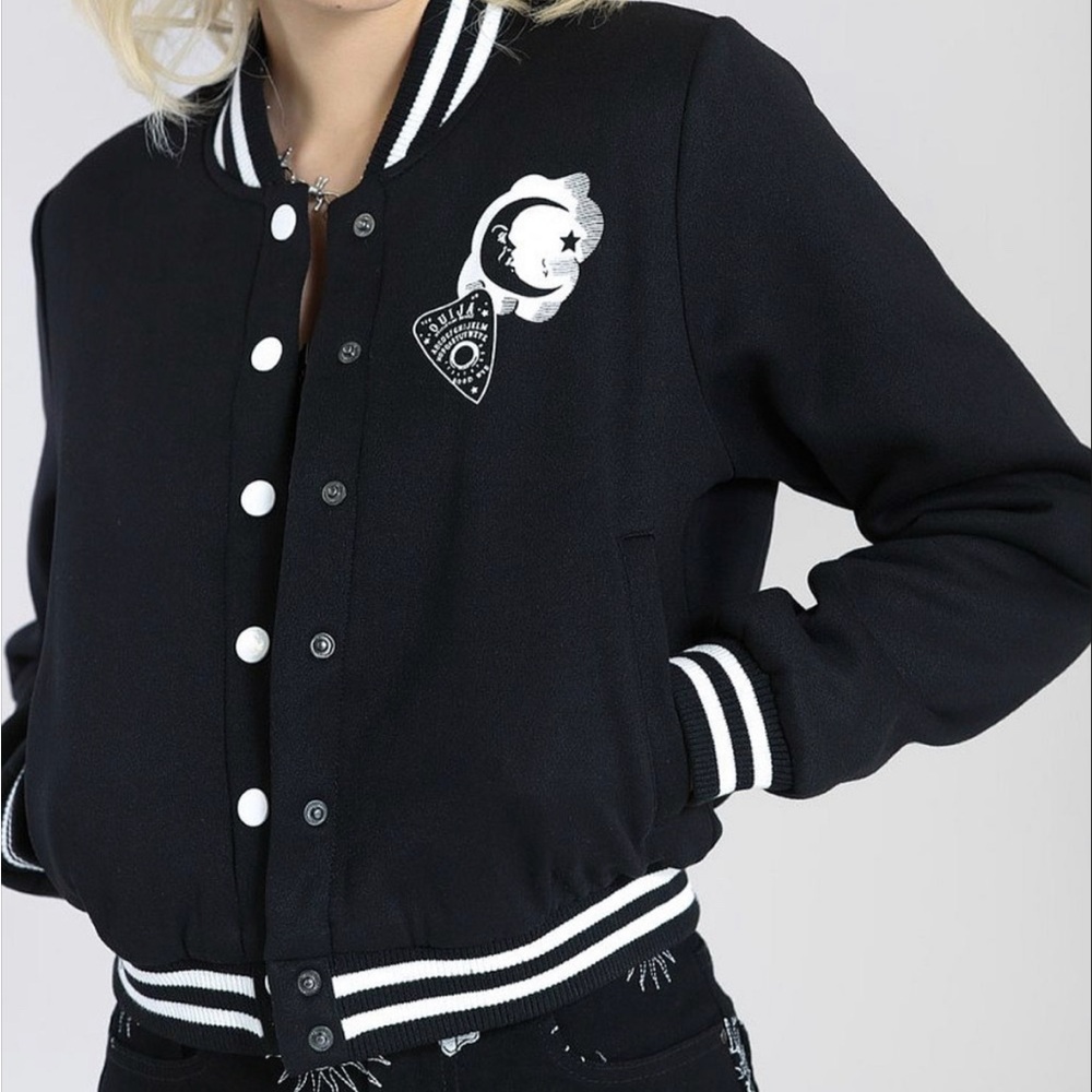 Hell Bunny Ouija Board Halloween Bomber Jacket M